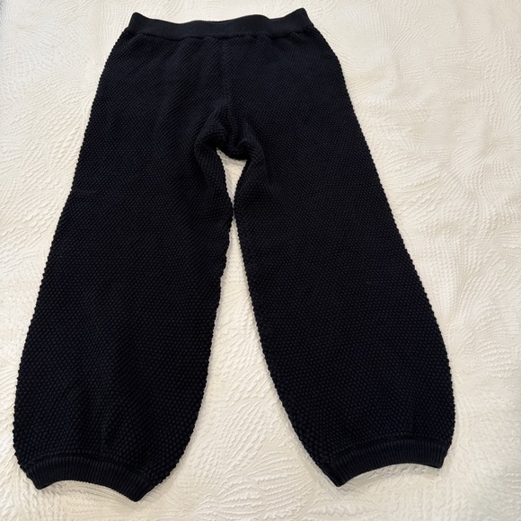 Free People Other - Free People Beach Pants Womens Size Medium BlackKnit Elastic Waist Harem Relaxed
